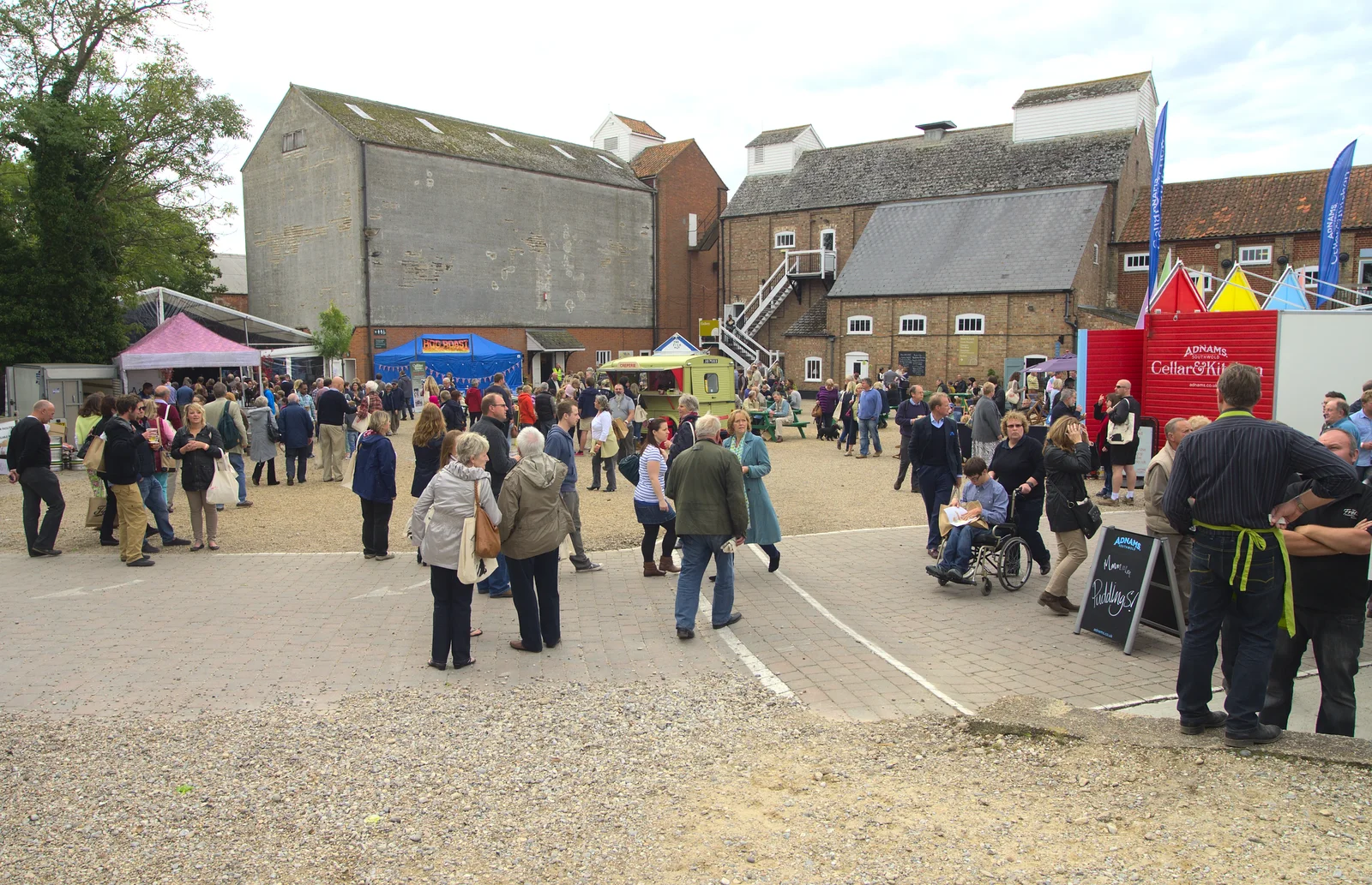 Round the back of the maltings, from The Aldeburgh Food Festival, Aldeburgh, Suffolk - 30th September 2012