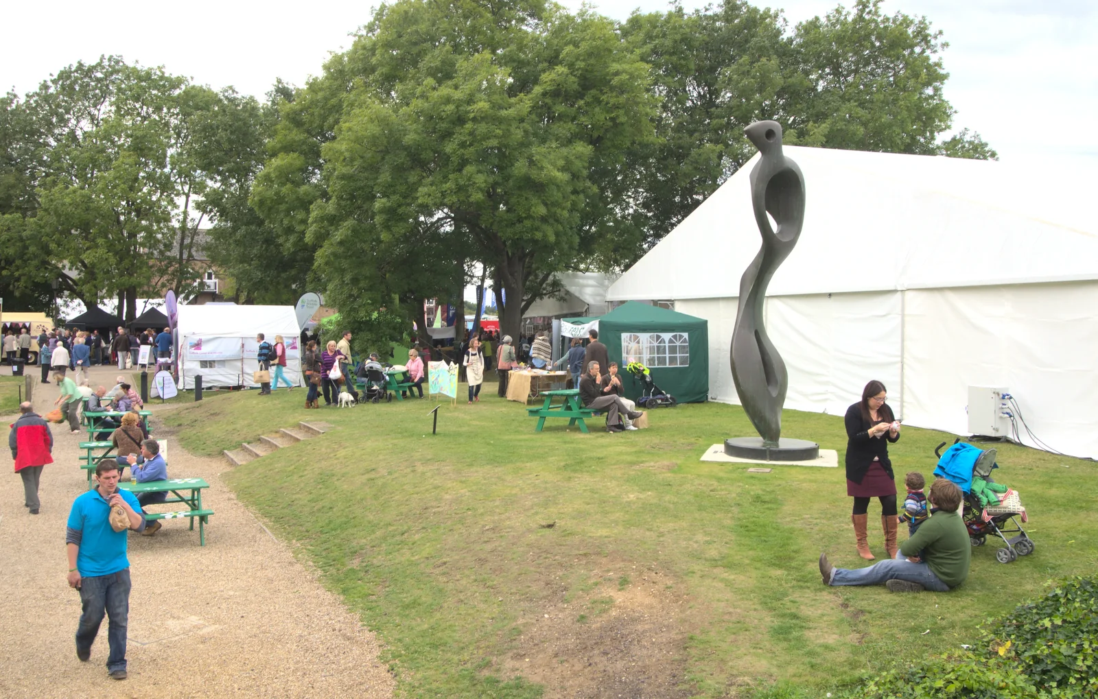 Sculpture in the grounds, from The Aldeburgh Food Festival, Aldeburgh, Suffolk - 30th September 2012