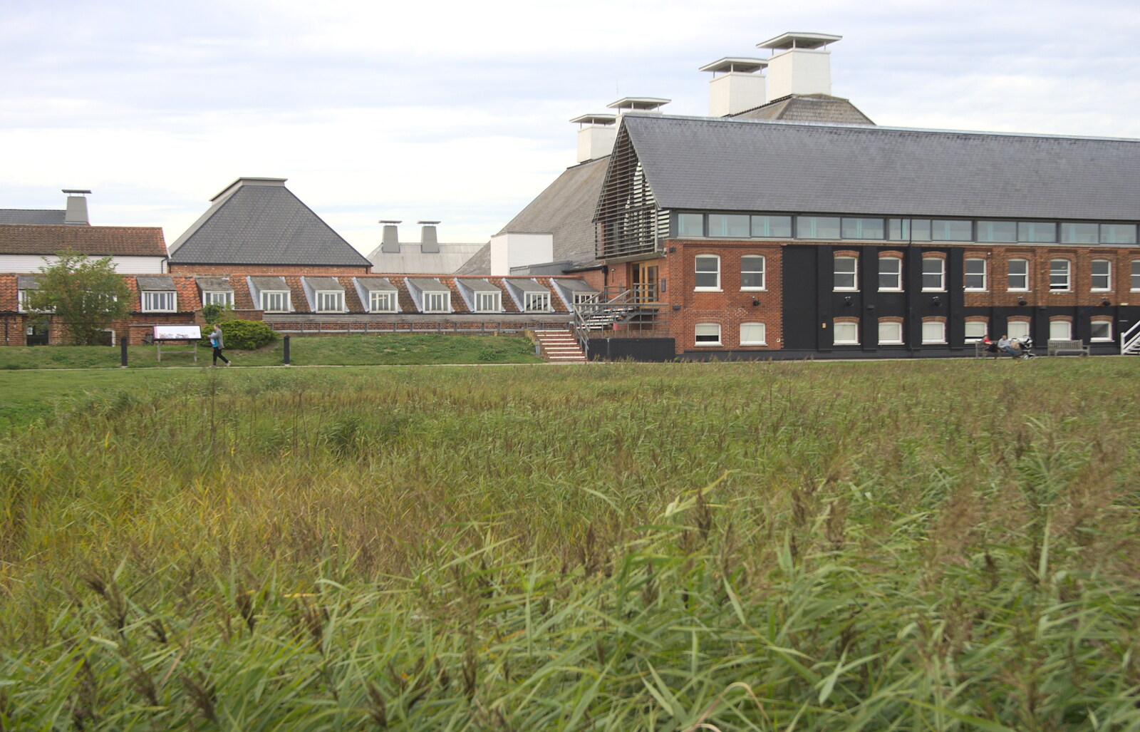 Snape Maltings and a reed bed from The Aldeburgh Food Festival, Aldeburgh, Suffolk - 30th September 2012