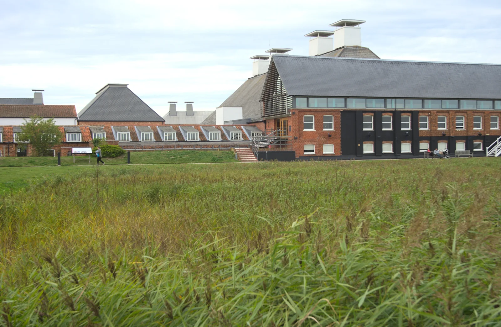 Snape Maltings and a reed bed, from The Aldeburgh Food Festival, Aldeburgh, Suffolk - 30th September 2012