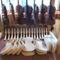 A stack of part-finished violins, The Aldeburgh Food Festival, Aldeburgh, Suffolk - 30th September 2012