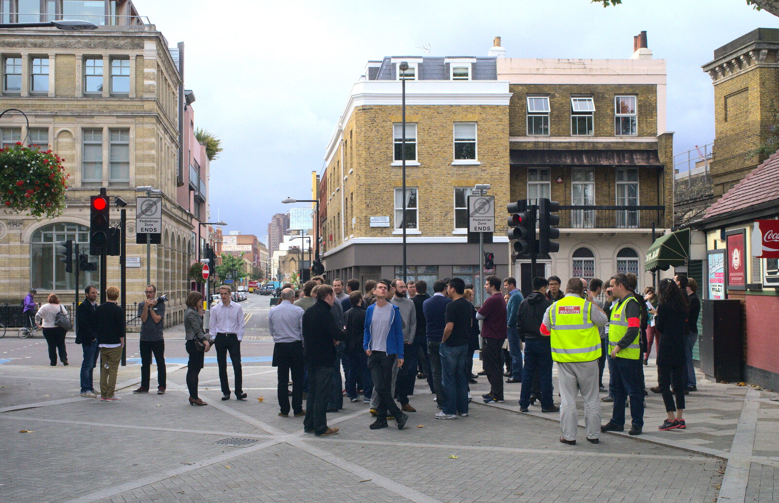 More milling around on Union Street from A TouchType Office Fire Drill, Southwark Bridge Road, London - 6th October 2012