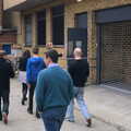 We head back via the salubrious back entrance, A TouchType Office Fire Drill, Southwark Bridge Road, London - 6th October 2012