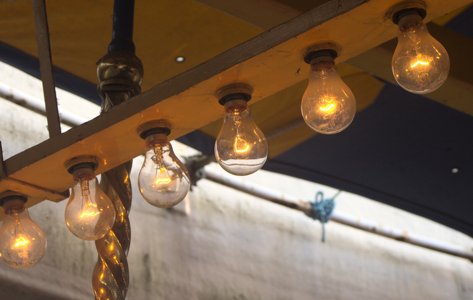 More old-school filament lightbulbs from Alan Bloom's Gardens, Bressingham, Norfolk - 6th October 2012