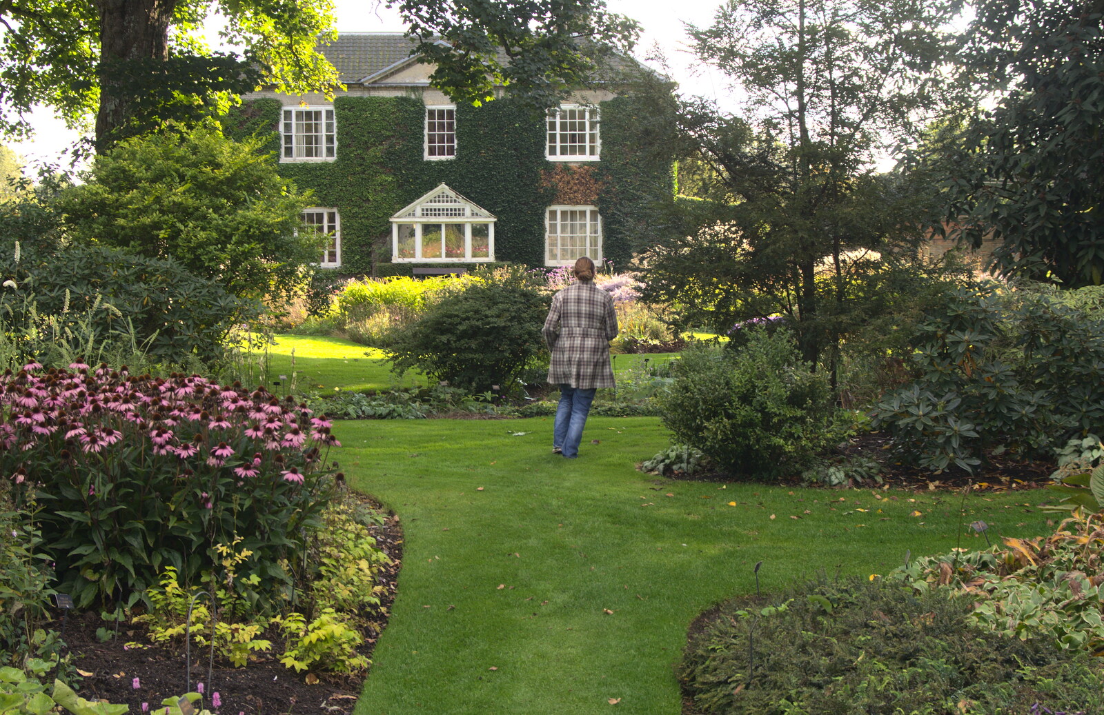Isobel roams around the garden from Alan Bloom's Gardens, Bressingham, Norfolk - 6th October 2012