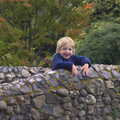 Fred on the bridge, Alan Bloom's Gardens, Bressingham, Norfolk - 6th October 2012