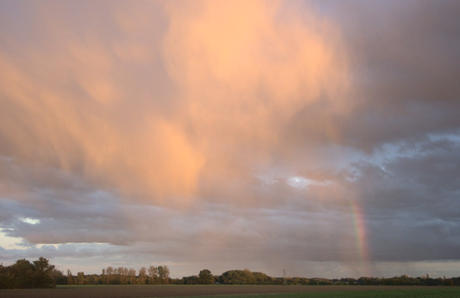 There's a partial rainbow and orange rain from Diss Miscellany, and a Few Hours at Bressingham, Diss and Bressingham, Norfolk - 13th October 2012