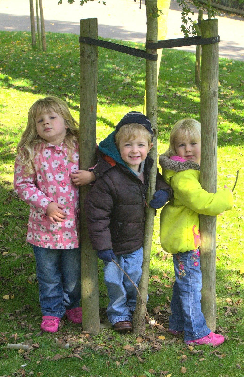 Anna, Fred and Alice at Banham Zoo, from An Appley Sort of Zoo Day, Carleton Rode and Banham, Norfolk - 14th October 2012