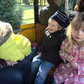 The gang on the train, An Appley Sort of Zoo Day, Carleton Rode and Banham, Norfolk - 14th October 2012