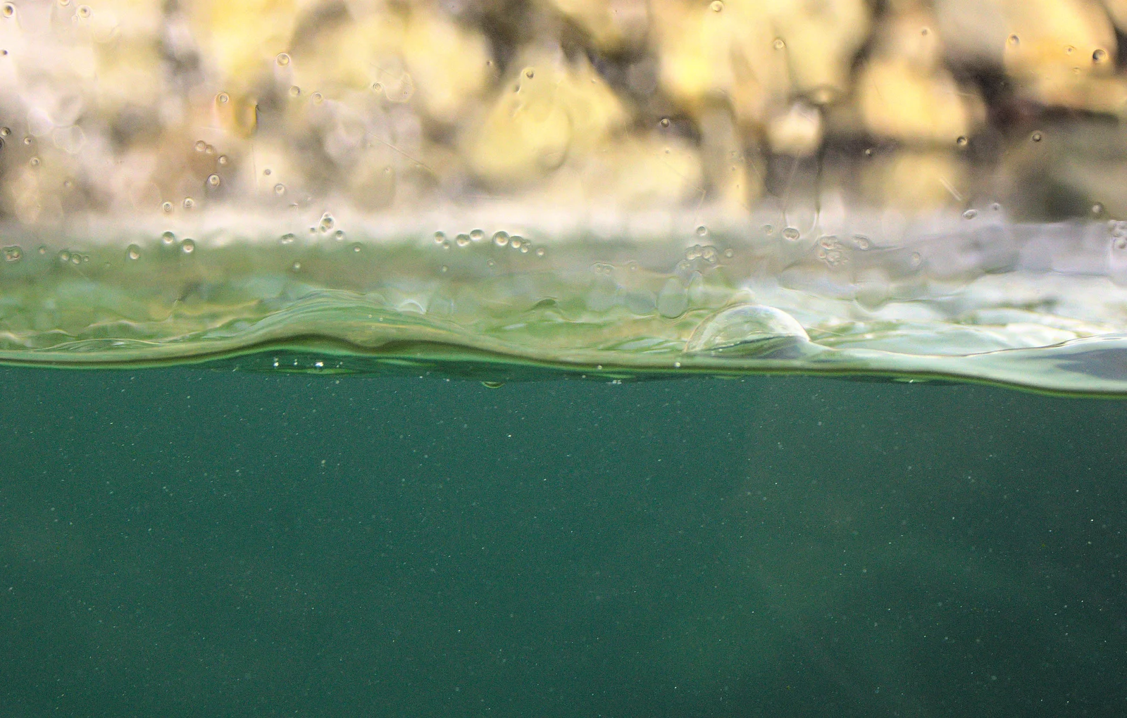 Bubbles and waves on the penguin pool, from An Appley Sort of Zoo Day, Carleton Rode and Banham, Norfolk - 14th October 2012