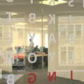 Funky office glass wall, TouchType Office Life and Pizza, Southwark, London - 20th October 2012