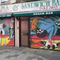 La Palma Sandwich Bar, with colourful graffiti, TouchType Office Life and Pizza, Southwark, London - 20th October 2012