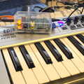 A MIDI keyboard is plugged in to a Raspberry Pi, TouchType Office Life and Pizza, Southwark, London - 20th October 2012