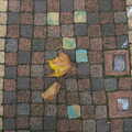 Tiles and leaves outside Petitou, Another Trip to Peckham, Southwark, London - 28th October 2012
