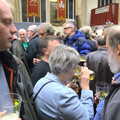 Gloria has a slurp, The 35th Norwich Beer Festival, St. Andrew's Hall, Norwich - 31st October 2012
