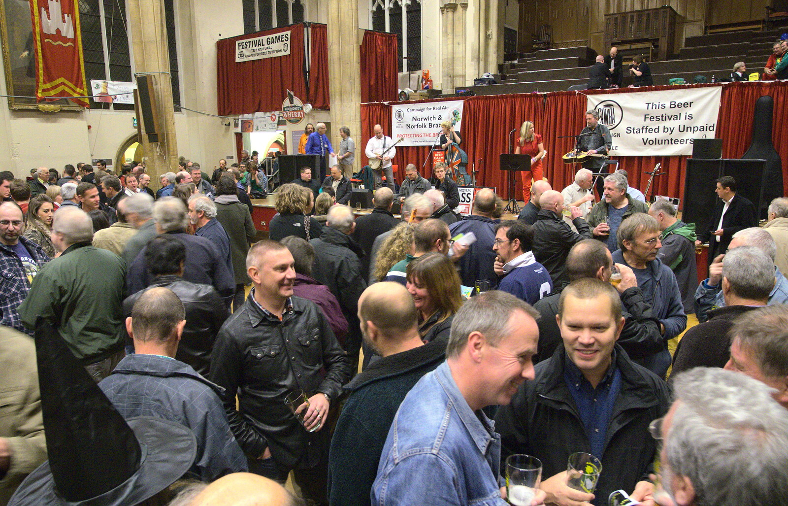 Beer crowds in St. Andrew's Hall from The 35th Norwich Beer Festival, St. Andrew's Hall, Norwich - 31st October 2012