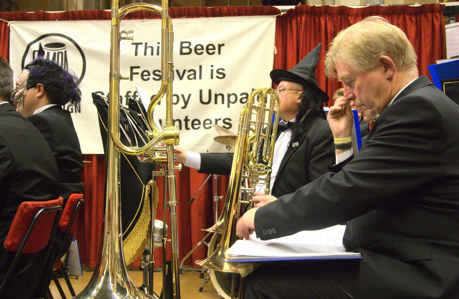 A bass trombone from The 35th Norwich Beer Festival, St. Andrew's Hall, Norwich - 31st October 2012
