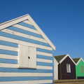 A stripey beach hut at Southwold, A Busy Day, Southwold and Thornham, Suffolk - 11th November 2012