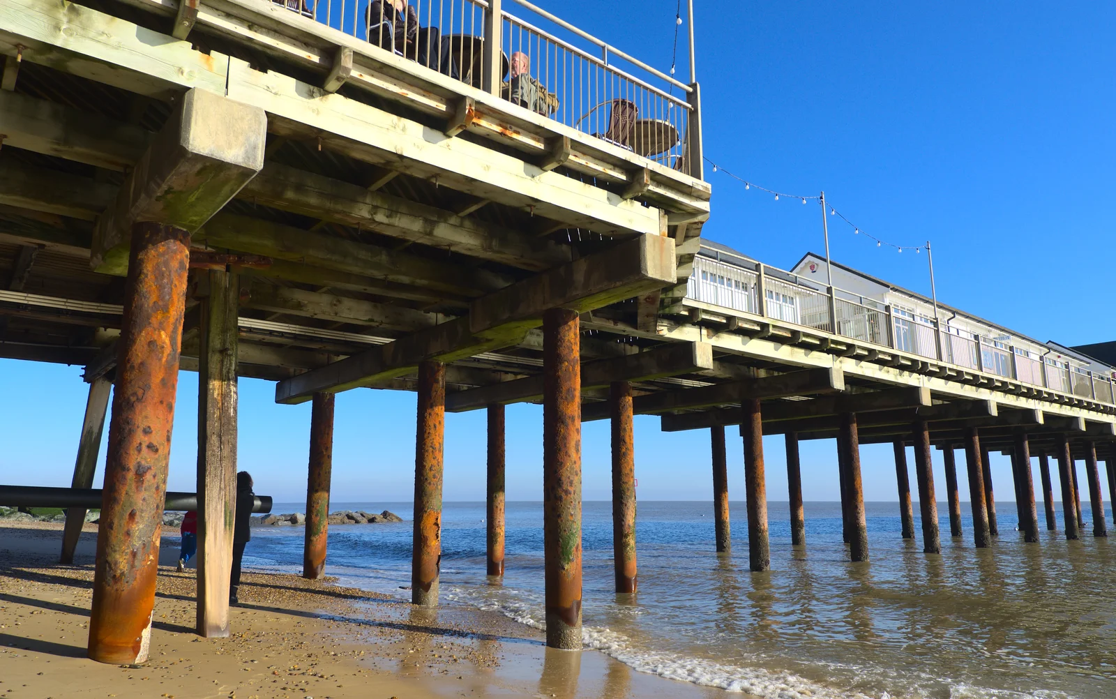 Southwold pier on sticks, from A Busy Day, Southwold and Thornham, Suffolk - 11th November 2012