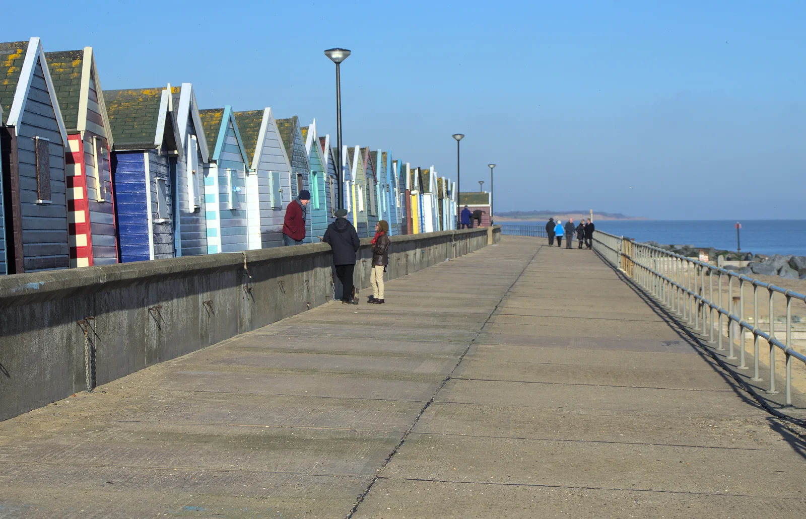 More beach huts, from A Busy Day, Southwold and Thornham, Suffolk - 11th November 2012