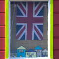 Patriotic window decoration, A Busy Day, Southwold and Thornham, Suffolk - 11th November 2012