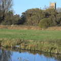 The fishing lakes and Eye church, Sis Comes to Visit, Eye, Suffolk - 18th November 2012