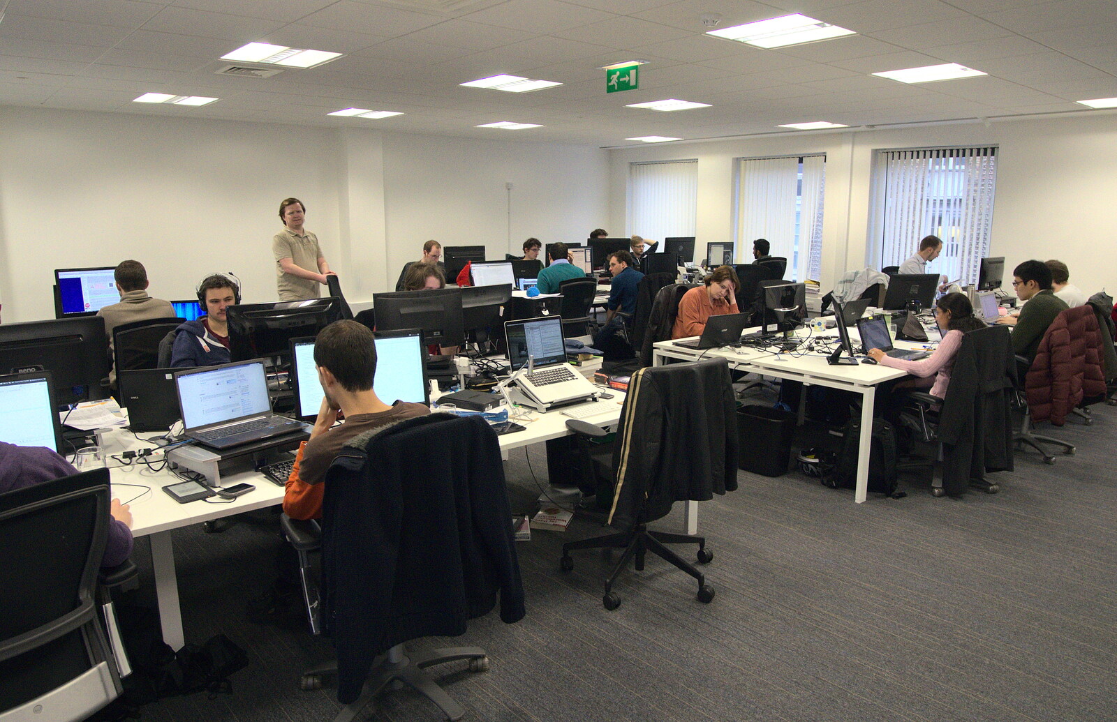 The engineering department from Lord Green Visits SwiftKey, Southwark, London - 21st November 2012
