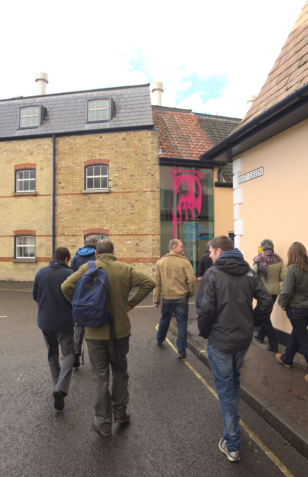 We head off to another building from Apple's Adnams Brewery Birthday Tour, Southwold, Suffolk - 29th November 2012