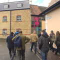 We head off to another building, Apple's Adnams Brewery Birthday Tour, Southwold, Suffolk - 29th November 2012