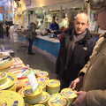 DH and Marc look at boxes that look like cheese, Apple's Adnams Brewery Birthday Tour, Southwold, Suffolk - 29th November 2012