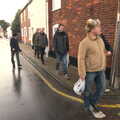 Walking past Bartholomew Green, Apple's Adnams Brewery Birthday Tour, Southwold, Suffolk - 29th November 2012