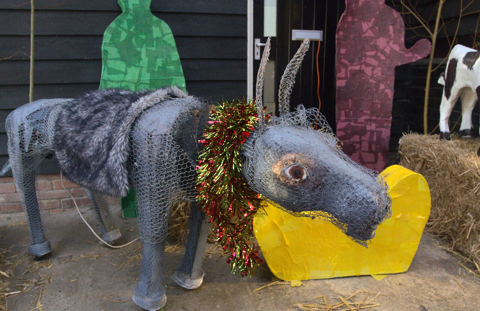 A robot donkey with light-up eyes from Thornham Crafts and a Qualcomm Christmas, Cambridge and Suffolk - 10th December 2012