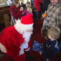 Fred meets Santa, Fred's Nursery Nativity, Palgrave, Suffolk - 13th December 2012