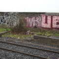 More graffiti on the sea wall, A Night on the Lash, Dublin, Ireland - 14th December 2012