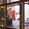 Jamie has a fag outside, A Night on the Lash, Dublin, Ireland - 14th December 2012
