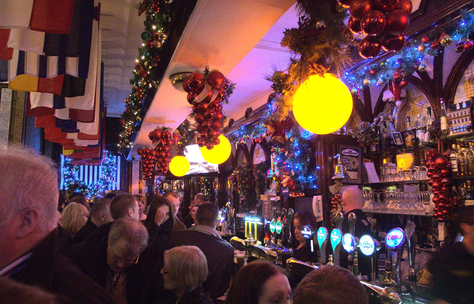 Inside Bruxelles bar from A Night on the Lash, Dublin, Ireland - 14th December 2012