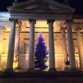 A big Christmas tree in some museum, A Night on the Lash, Dublin, Ireland - 14th December 2012