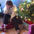 Harry rolls around on the floor, A Pre-Christmas Dinner, Monkstown, Dublin - 16th December 2012