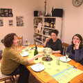 Louise, Evelyn and Isobel, A Pre-Christmas Dinner, Monkstown, Dublin - 16th December 2012
