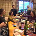 Dinner conversation, A Pre-Christmas Dinner, Monkstown, Dublin - 16th December 2012