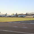 An unusually-large number of parked Ryanair planes, A Pre-Christmas Dinner, Monkstown, Dublin - 16th December 2012