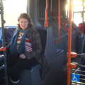 On the bus back to the Long Stay car park, A Pre-Christmas Dinner, Monkstown, Dublin - 16th December 2012