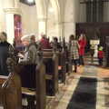 Crowds mingle after the gig, The Thrandeston Carol Gig, St. Margaret of Antioch, Thrandeston, Suffolk - 18th December 2012
