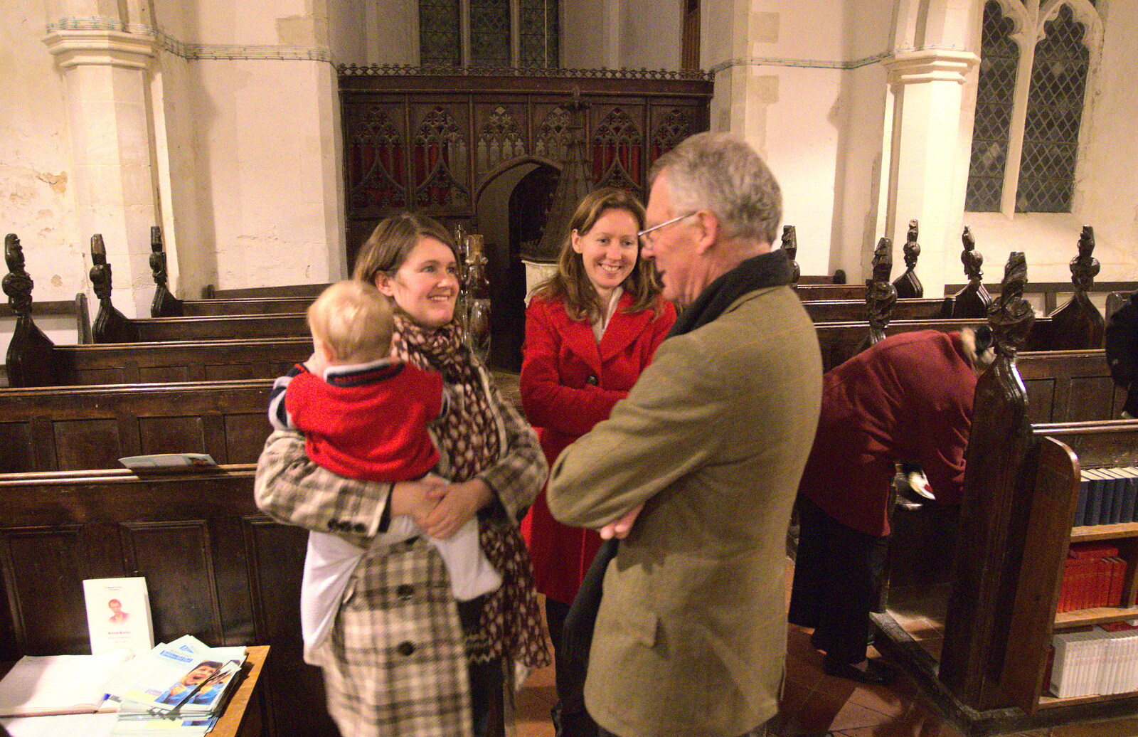 Isobel and Martina from The Thrandeston Carol Gig, St. Margaret of Antioch, Thrandeston, Suffolk - 18th December 2012