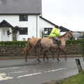 A couple of horses go by, A Trip to Spreyton, Devon - 24th December 2012