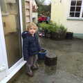 Fred outside Spreyton Pottery's shed, A Trip to Spreyton, Devon - 24th December 2012