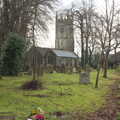 Flowers in St. Michael's churchyard, A Trip to Spreyton, Devon - 24th December 2012