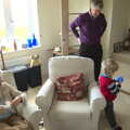 Grandmother, Neil and Fred, Christmas Day in Spreyton, Devon - 25th December 2012