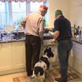Alfie comes in for a sniff, Christmas Day in Spreyton, Devon - 25th December 2012
