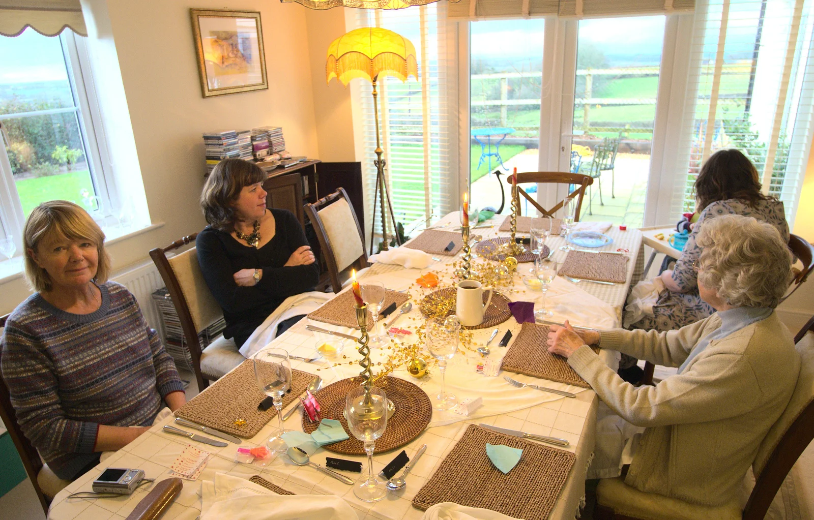 Back in the dining room, from Christmas Day in Spreyton, Devon - 25th December 2012